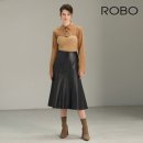 166 | [로보] 나파 레더 플레어 롱 스커트 CSK24C166 후기 - 스타일과 착용감