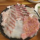 자연산 모듬회~ 감성돔, 참돔, 숭어, 광어, 도다리, 농어, 활민어 이미지