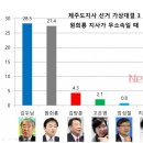 제주도지사 가상대결 여론조사 이미지