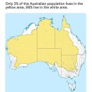 호주의 인구 분포 이미지