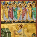 나팔 부는 일곱 천사와 향로를 들고 있는 천사 (묵시 8,1-5) - 밤베르크 묵시록 이미지