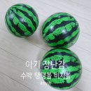 수박탱탱볼 내돈내산 비추 후기 튜브 물놀이 비치볼 무소음 어린이공 고무공 장난감공