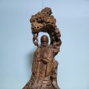 옛날 수성 노인 목각 인형 나무 불상 희귀 괴목 나무상 장수 이미지