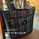 크로스짐 | 가을겨울코디에 착붙! 고급진 체크 미니크로스백 대만족 후기(ft.재미핑거)