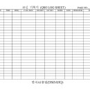 교신기록지(QSO LOG SHEET) 양식 이미지