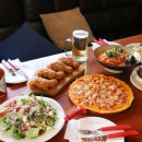 맥주를 구한 피자 이미지