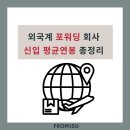 외국계 포워딩 회사 신입 평균연봉 총정리