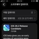 23-C | iOS 26.2 RC(Release Candidate, 23C52) 실사용 후기