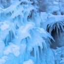 바이칼호수의 경이로운 얼음 형성 이미지