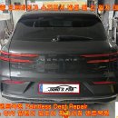 현대 제네시스 GV70 앞펜더 앞도어 정차중 오토바이가 쓸고 지나가 발생된 일자 보험처리 동대문덴트 서울덴트복원 이미지