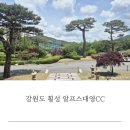 알프스대영컨트리클럽 | 강원도 골프 횡성 알프스대영CC 라운딩 후기