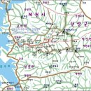 충북제천 동산 산행코및 지도 이미지