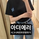 아더에러 내돈내산 반팔후기,아더에러착샷