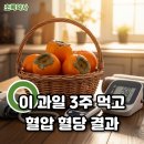 단감약국 | 단감이 혈압 혈당 내리는 효능이 있다고? "3주 실험 결과"