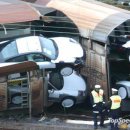 포르쉐 106대 운반하던 화물 열차, 충돌 사고 이미지