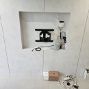 신창가구갤러리 | 양산벽걸이티비설치 물금읍 신주로 신창비바패밀리 65인치 반매립타공설치