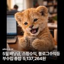 5월 배당금, 스윙투자와 부수익 결산 총 5,137,264원