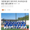 아시아야구 선수권 한국 대표팀 대만에 1-7로 패배.. 이미지