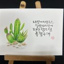 플러스펜 수채 캘리 이미지