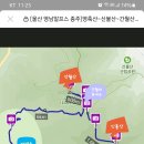 영축산 신불산 간월산 등산코스 지도 이미지