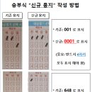 프로토 신규 용지 작성 방법 "안내문 및 예시" 이미지