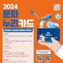 2024년 문화누리카드, 연간 258만 명에게 13만 원 지원 이미지