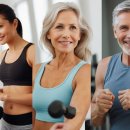 노화방지를 위한 근력운동,스트레칭 이미지