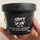 [LUSH] 러쉬 저자극 페이스 스크럽 &#39;해피스킨&#39; 사용 후기ㅣ아토피 예민 피부