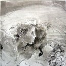 수채화와 드로잉 이미지