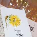 가을하늘 닮은 캘리그라피 이미지