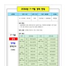 [최병식 체육-학원 직강 강의계획서] 2024년 7~9월 영역별 모의고사 개강일 7/27로 변경 안내 이미지