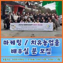 (주)한국치유농업연구소 | SNS 재능기부 마케팅 치유농업을 배우실 분 모집