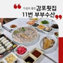 두물로11번길 11 | 경주 감포횟집 감포 수협활어직판장 맛집 11번 부부수산 모듬회 해산물 회포장 후기