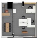 정보공간 | 사무실 파티션으로 소형 평수의 사무 공간 분리, 송도 OO정보통신 사무실 인테리어 후기