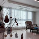 아산배방 라온프라이빗 화이트 커튼&amp;블라인드 화이트 크리스마스 홈 스타일링