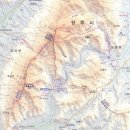 백화산, 주행봉 등산지도, 산행지도, 산행코스, 등산코스 및 등산로입구 안내(상주, 영동) 이미지