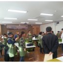 가족과 함께 케이크 만들기 이미지