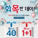 도미노피자_일부매장 한정! 화요일엔 40% 할인, 목요일엔 1+1 화목한데이 이미지