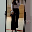 [키작녀바지/여자슬랙스추천] <b>시크</b><b>폭스</b> 여우슬랙스 후기 (+이노아 기모티셔츠)