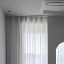 [인천 영종도 구읍뱃터 오션솔레뷰 호텔] 화이트 린넨룩 리드밴드 커튼 설치