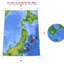 세계 지진 현황과 일본지진 지도 이미지