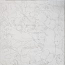 ★오 윤(吳潤 1946~1986) 개 고양이 문어 물고기 해파리가 있는 추상 스케치 H44 W39 pencil on paper 이미지
