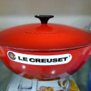 르크루제(LE CREUSET) 냄비 26CM/무쇠솥/주황/아이보리/575834/오명품아울렛/코스트코/명품 이미지