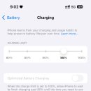 오 뭐여 아이폰 배터리 몇퍼까지 충전하게 설정할수 잇네 이미지