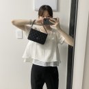 리즈오브 텔파 레이어드 반팔 블라우스 직접 착용해본 솔직후기