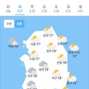 오늘의 날씨🌞☔️☃️, 2024년 3월 27일 수요일 이미지