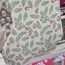 보태니컬 패브릭아트 | 다이소 대형 양말 주머니 하나만 걸어도 충분한 보태니컬 감성 크리스마스 무드 완성