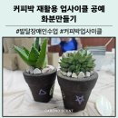 친환경 화분 만들기 | [대구 환경교육 출강] 커피박 업사이클링 발달 장애인과 함께 한 친환경 화분만들기 후기