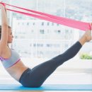 전신 근육 밴드 운동 이미지