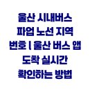 동운택시(주) 노동조합 제1노조 | 울산 시내버스 파업 노선 지역 번호 l 울산 버스 앱 도착 실시간 확인하는 방법